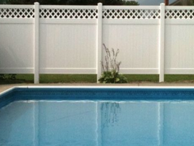 pvc vinyl pool fence