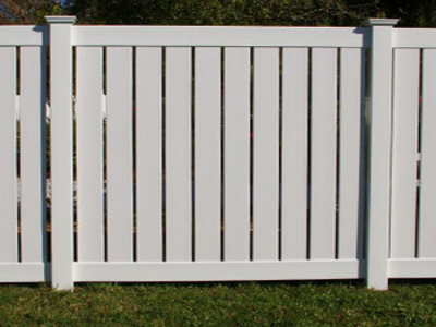 pvc vinyl semi private fence