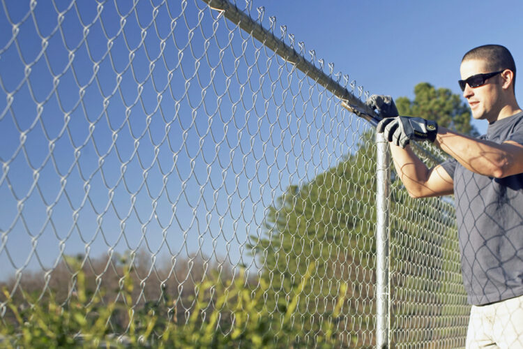 chain link fence install in Beaumont, TX